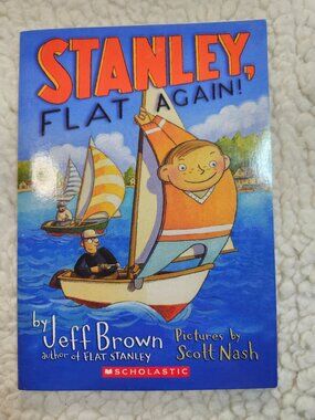 Jeff Brown Stanley Flat Again! Scholastic Paperback 2004 Childrens Chapter Book